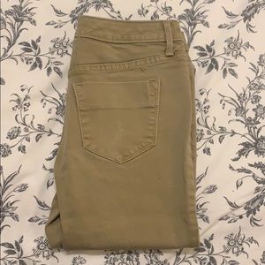 khaki jean leggings